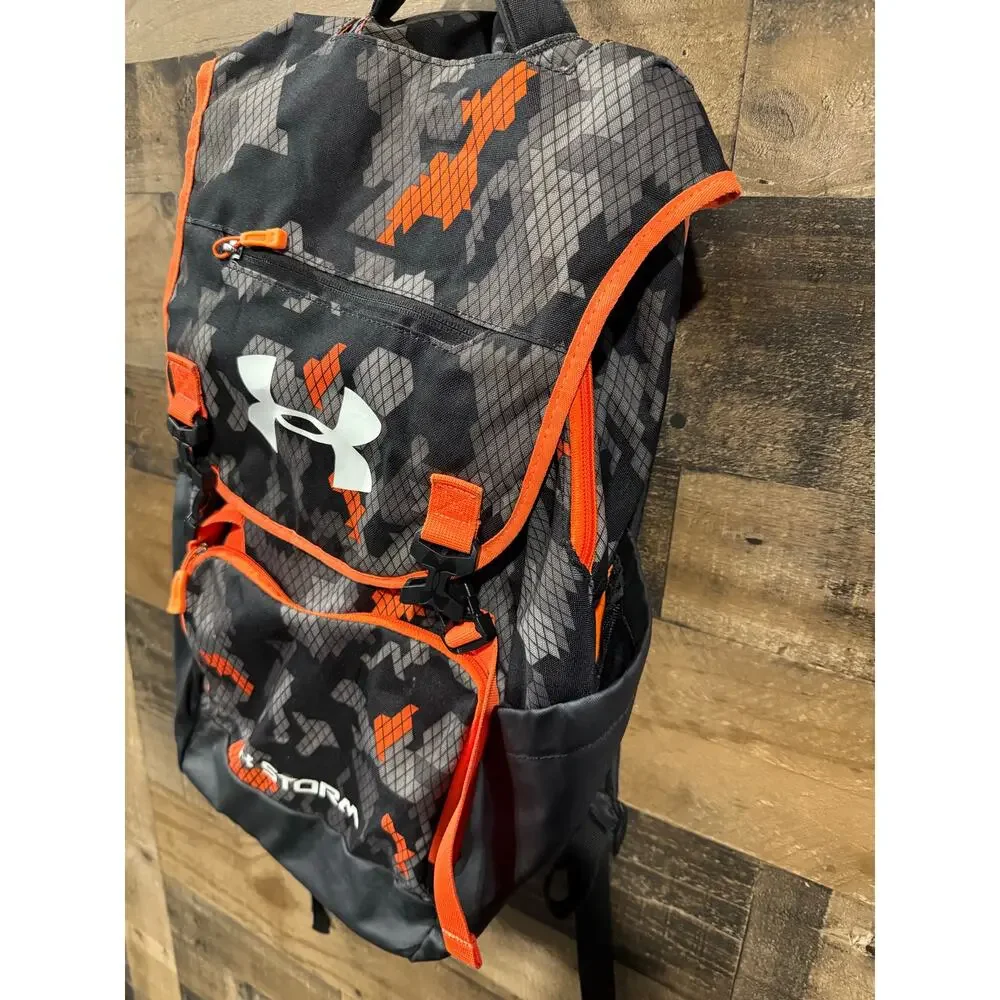 Under Armour Storm Backpack- Camo/Orange